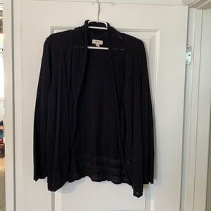 Black cardigan